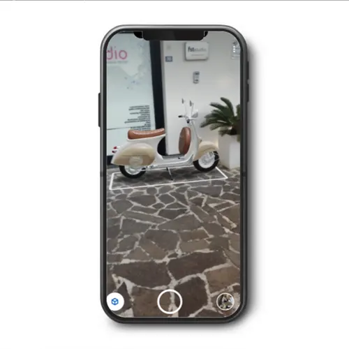 vespa 3d augmented reality fst studio com 3d agency