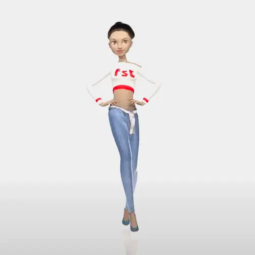 3d character colt video clothing prodottto product fashion fststudio